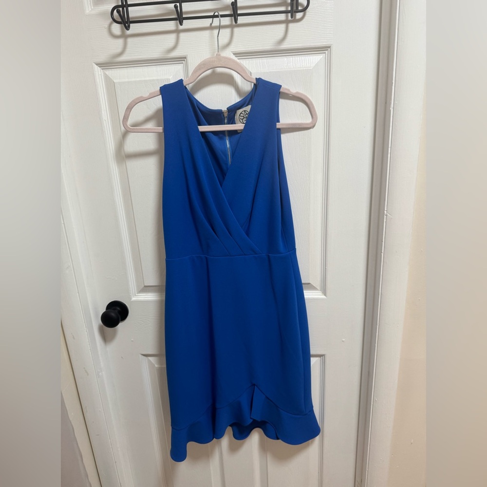 Elegant Blue Sleeveless Dress by Sage